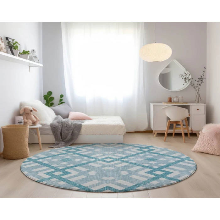 Chantille ACN616 Teal 8' x 8' Rug