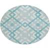 Addison Chantille ACN616 Teal 8 ft. x 8 ft. Round Rug