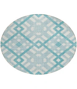 Addison Chantille ACN616 Teal 8 ft. x 8 ft. Round Rug