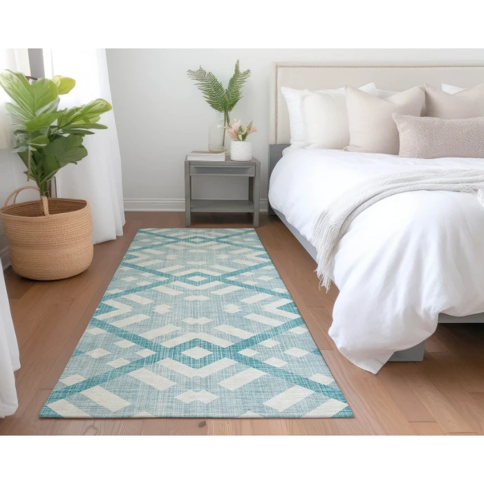 Chantille ACN616 Teal 2'3" x 7'6" Rug