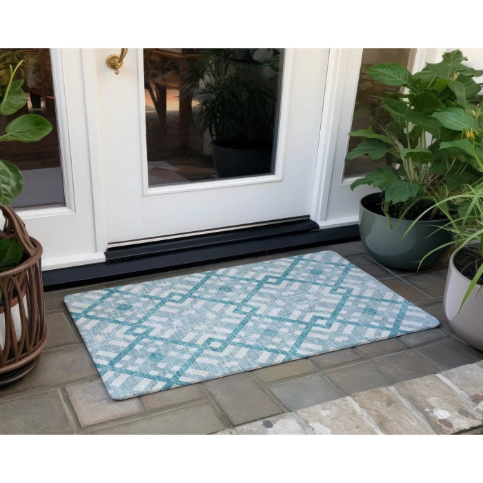 Chantille ACN616 Teal 1'8" x 2'6" Rug