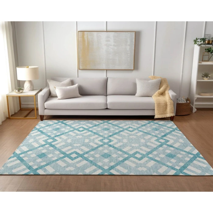 Chantille ACN616 Teal 2'6" x 3'10" Rug