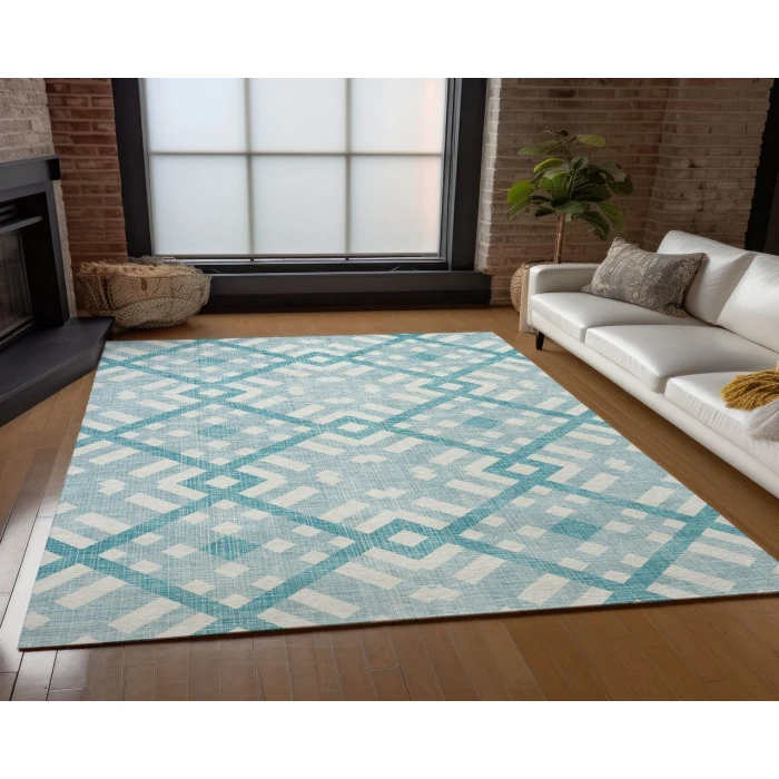 Chantille ACN616 Teal 2'6" x 3'10" Rug