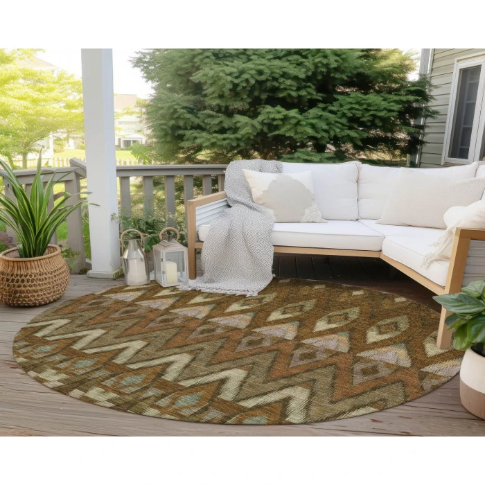 Chantille ACN617 Brown 8' x 8' Rug