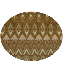 Addison Chantille ACN617 Brown 8 ft. x 8 ft. Round Rug