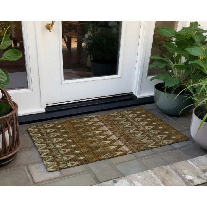 Chantille ACN617 Brown 1'8" x 2'6" Rug