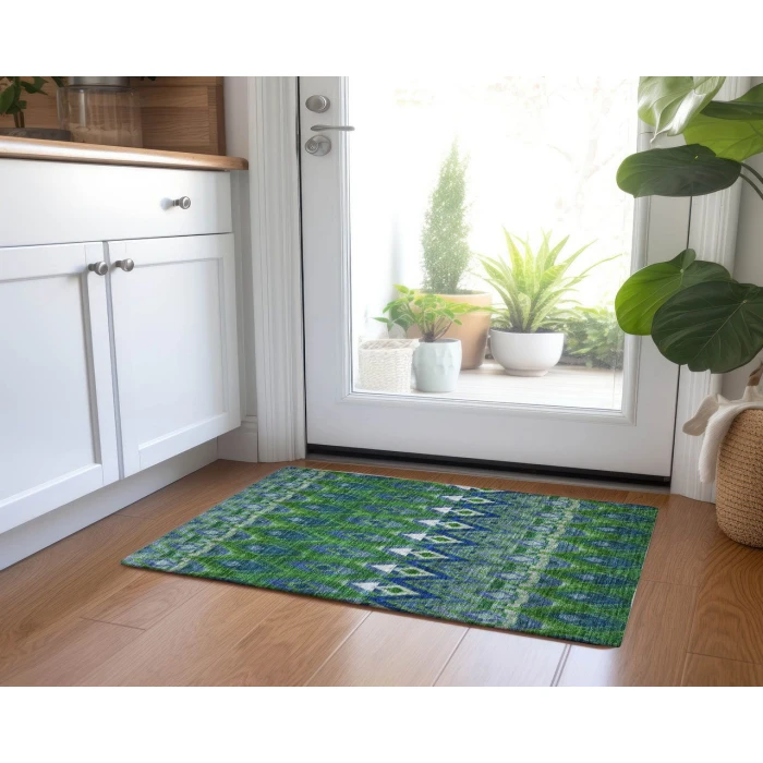 Chantille ACN617 Green 1'8" x 2'6" Rug