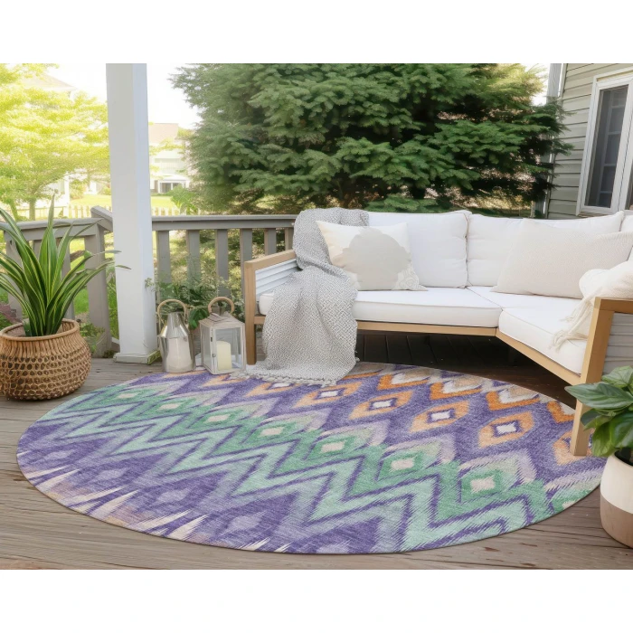 Chantille ACN617 Purple 8' x 8' Rug