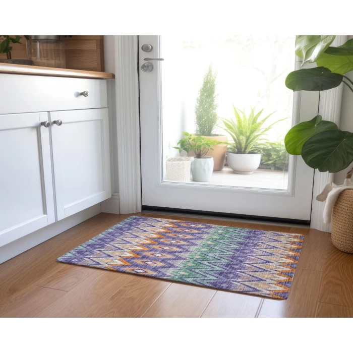 Chantille ACN617 Purple 1'8" x 2'6" Rug