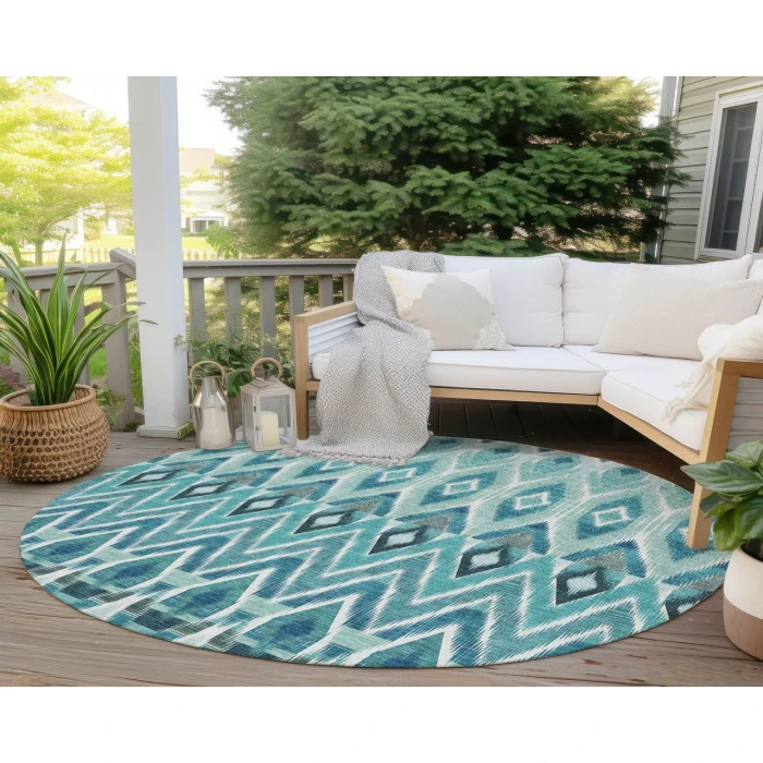 Chantille ACN617 Teal 8' x 8' Rug