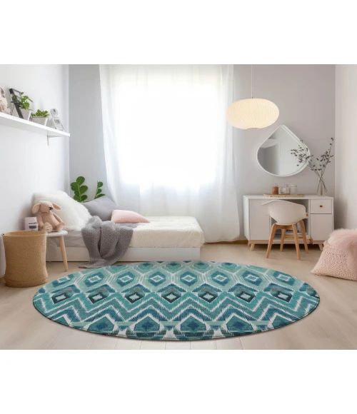 Chantille ACN617 Teal 8' x 8' Rug
