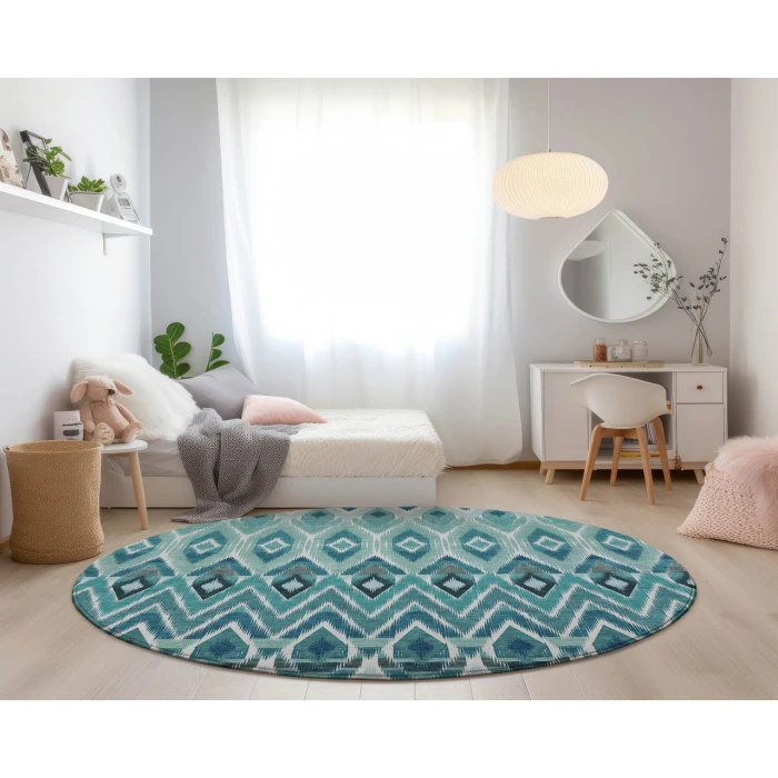 Chantille ACN617 Teal 8' x 8' Rug