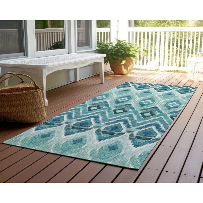 Chantille ACN617 Teal 2'3" x 7'6" Rug