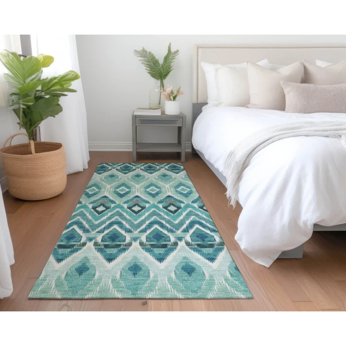 Chantille ACN617 Teal 2'3" x 7'6" Rug