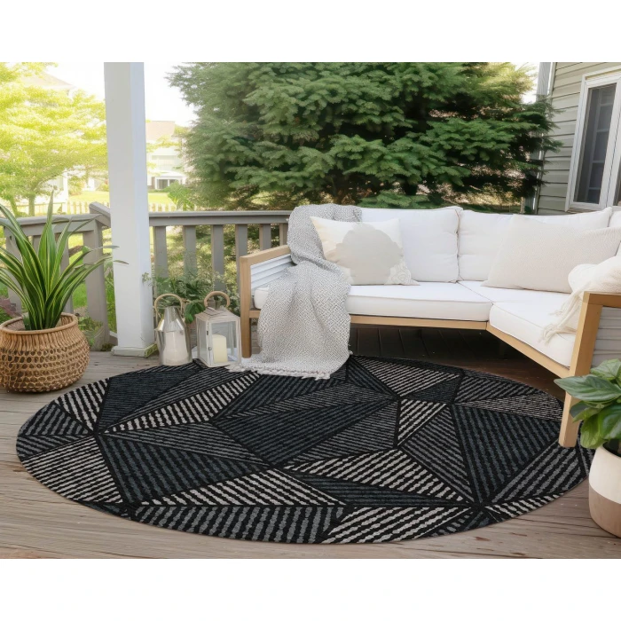 Chantille ACN618 Black 8' x 8' Rug