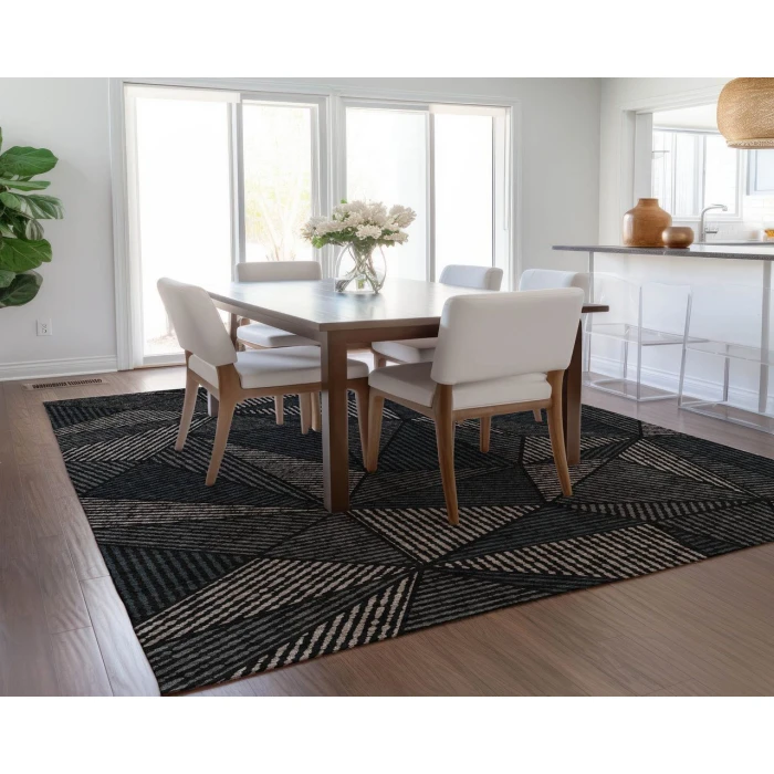 Chantille ACN618 Black 8' x 10' Rug