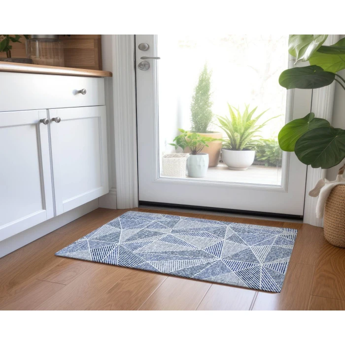 Chantille ACN618 Navy 1'8" x 2'6" Rug