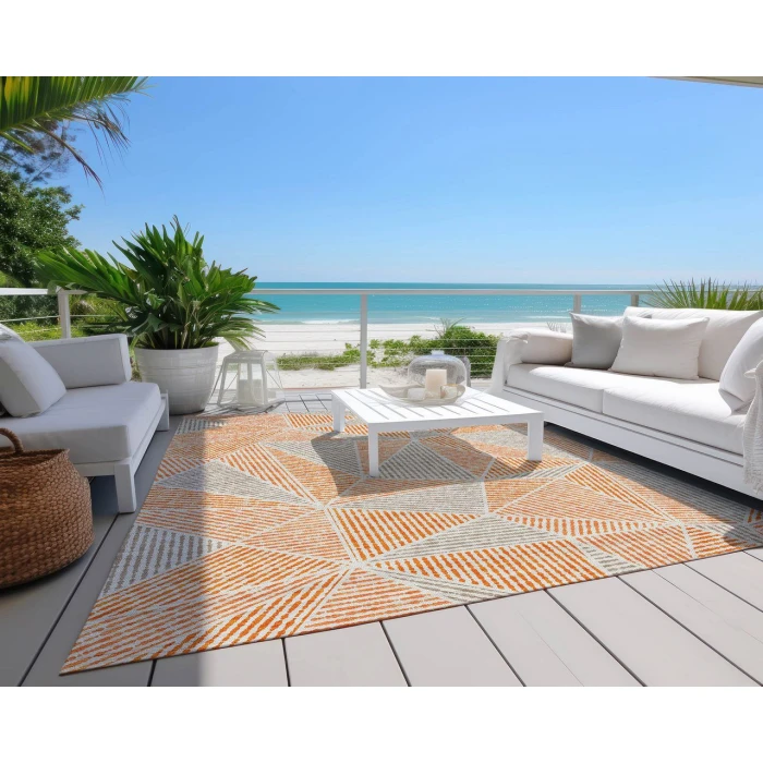Chantille ACN618 Orange 8' x 10' Rug
