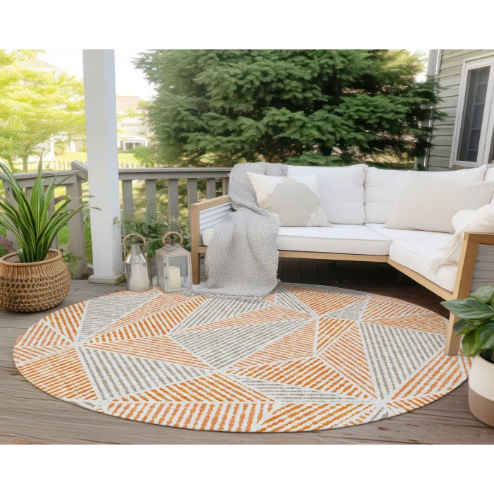 Chantille ACN618 Orange 8' x 8' Rug