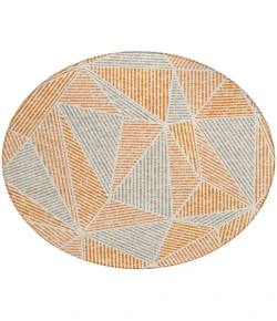Addison Chantille ACN618 Orange 8 ft. x 8 ft. Round Rug