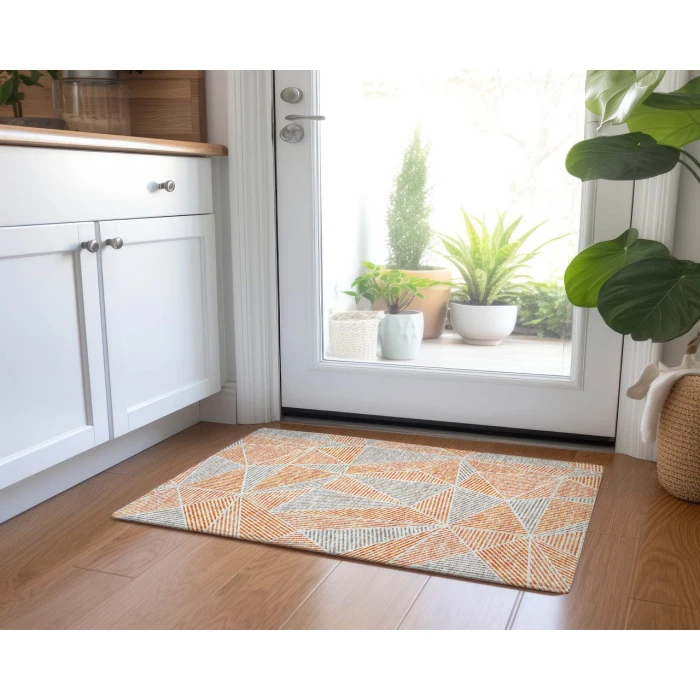 Chantille ACN618 Orange 1'8" x 2'6" Rug