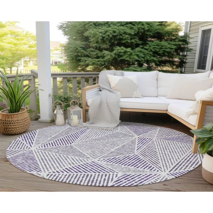 Chantille ACN618 Purple 8' x 8' Rug