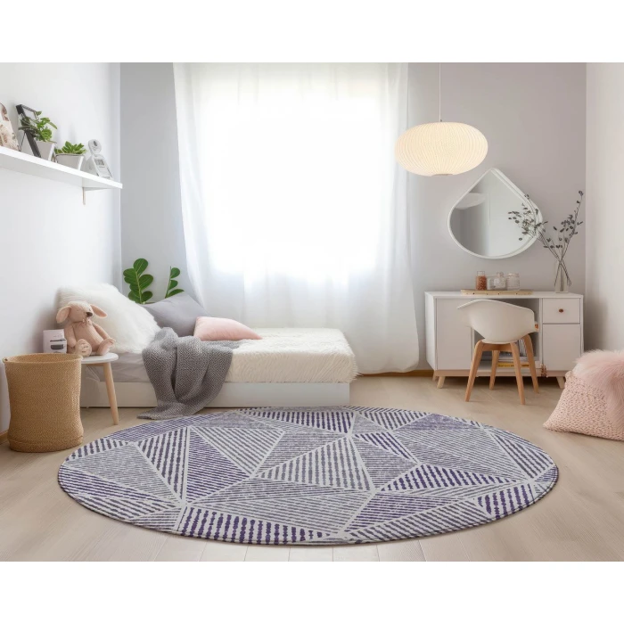 Chantille ACN618 Purple 8' x 8' Rug