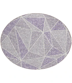 Addison Chantille ACN618 Purple 8 ft. x 8 ft. Round Rug