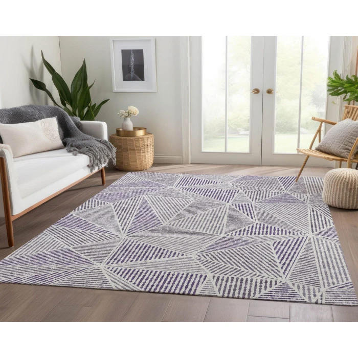 Chantille ACN618 Purple 8' x 10' Rug
