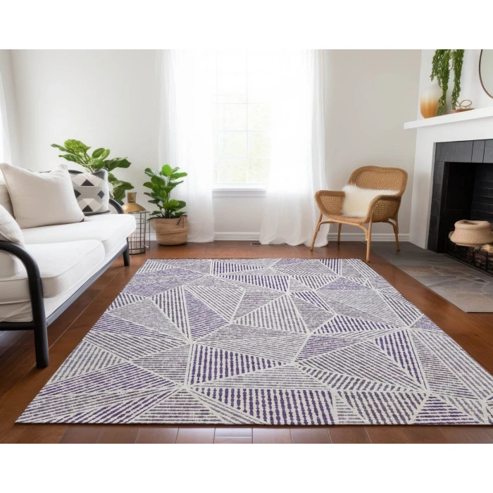 Chantille ACN618 Purple 8' x 10' Rug