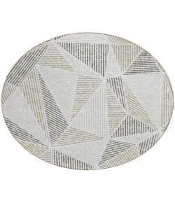 Addison Chantille ACN618 Taupe 8 ft. x 8 ft. Round Rug