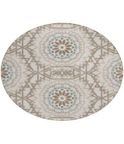 Addison Chantille ACN619 Beige 8 ft. x 8 ft. Round Rug
