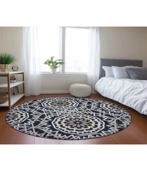 Chantille ACN619 Black 8' x 8' Rug
