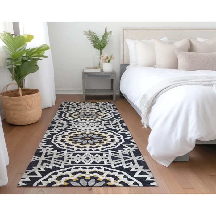 Chantille ACN619 Black 2'3" x 7'6" Rug