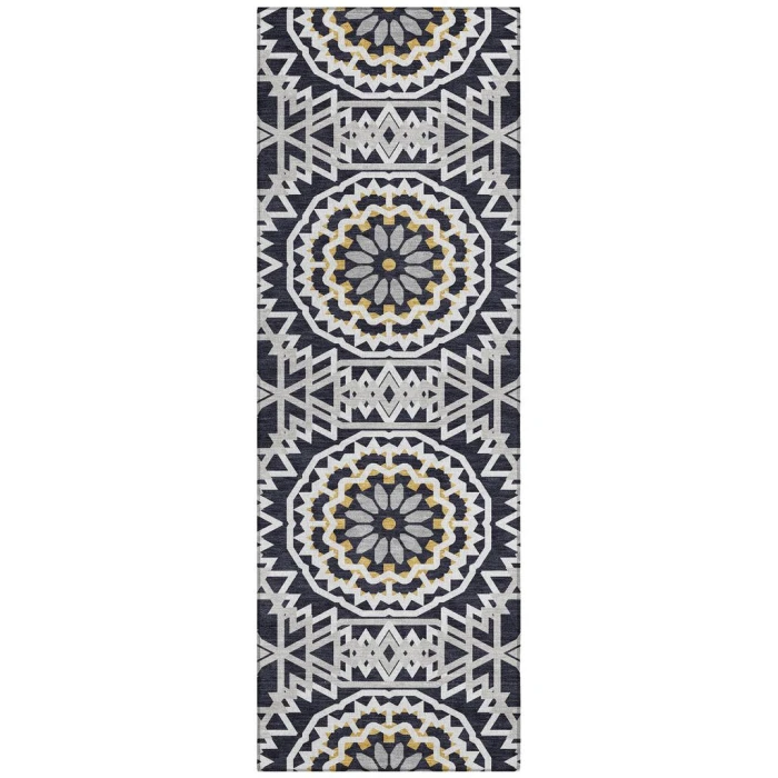 Chantille ACN619 Black 2'3" x 7'6" Rug