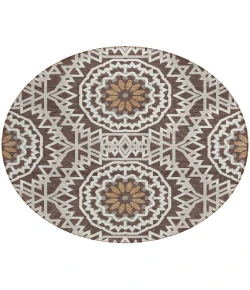 Addison Chantille ACN619 Chocolate 8 ft. x 8 ft. Round Rug