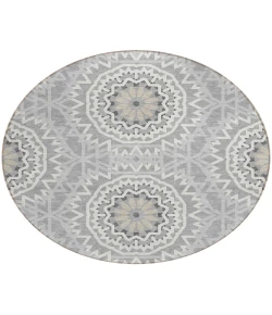 Addison Chantille ACN619 Gray 8 ft. x 8 ft. Round Rug