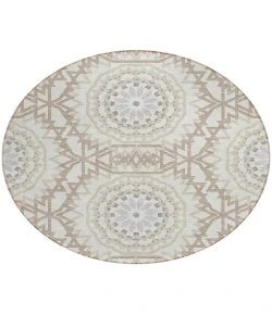 Addison Chantille ACN619 Ivory 8 ft. x 8 ft. Round Rug