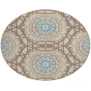 Addison Chantille ACN619 Khaki 8 ft. x 8 ft. Round Rug