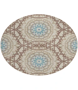 Addison Chantille ACN619 Khaki 8 ft. x 8 ft. Round Rug