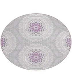 Addison Chantille ACN619 Lilac 8 ft. x 8 ft. Round Rug