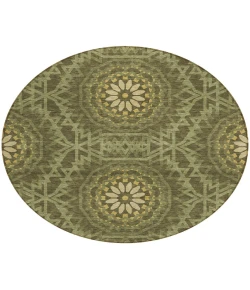 Addison Chantille ACN619 Olive 8 ft. x 8 ft. Round Rug