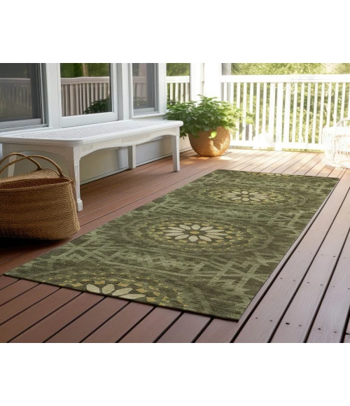 Chantille ACN619 Olive 2'3" x 7'6" Rug