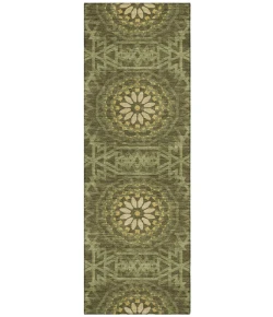 Addison Chantille ACN619 Olive 2 ft. 3 in. x 7 ft. 6 in. Runner Rug
