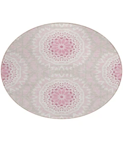Addison Chantille ACN619 Pink 8 ft. x 8 ft. Round Rug