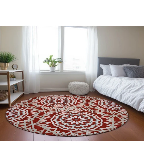 Chantille ACN619 Red 8' x 8' Rug