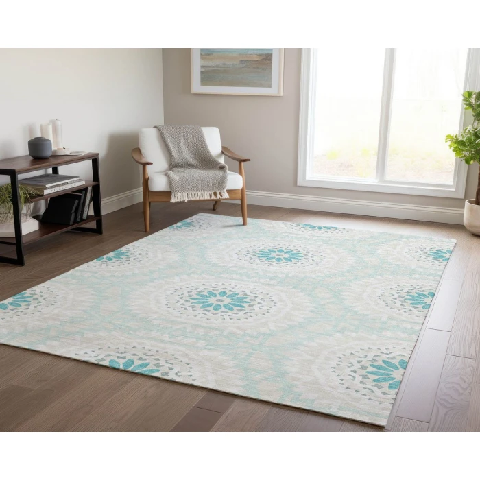 Chantille ACN619 Teal 10' x 14' Rug