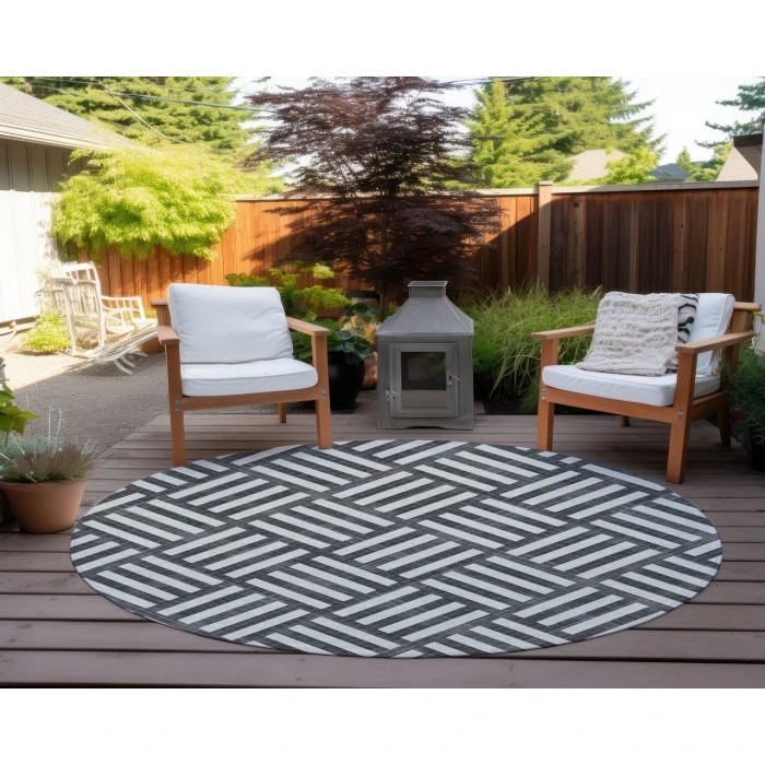 Chantille ACN620 Black 8' x 8' Rug