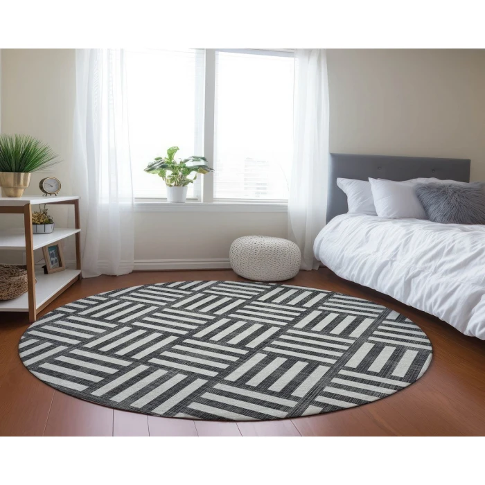 Chantille ACN620 Black 8' x 8' Rug