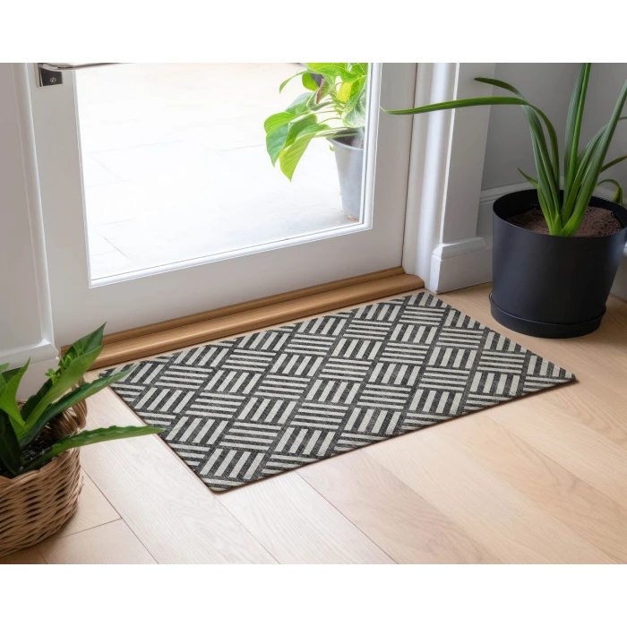 Chantille ACN620 Black 1'8" x 2'6" Rug